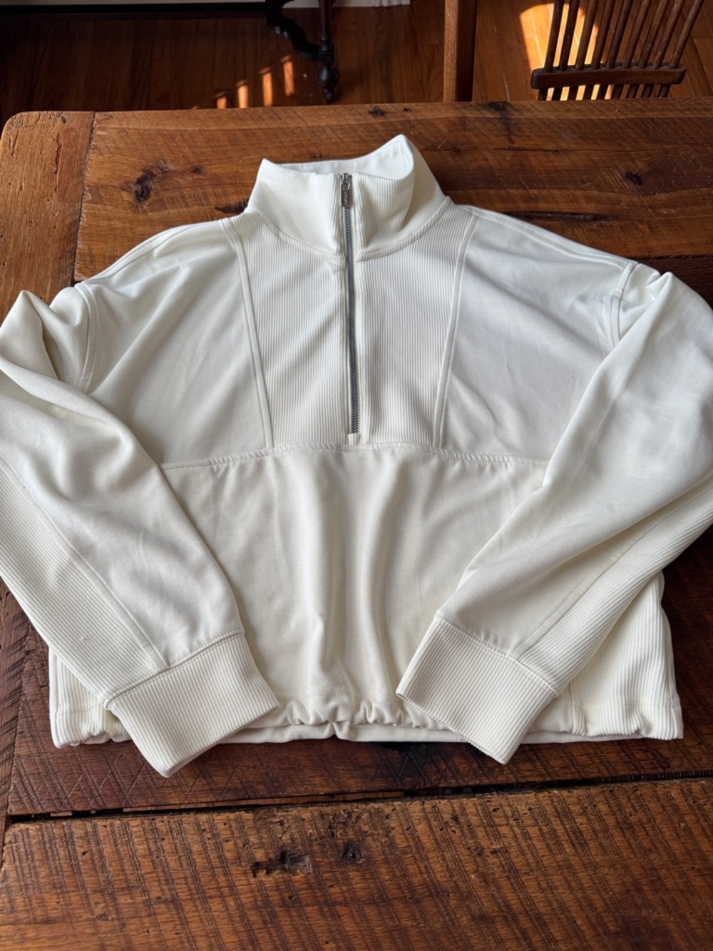 Athleta yellow seasoft popover, size small.